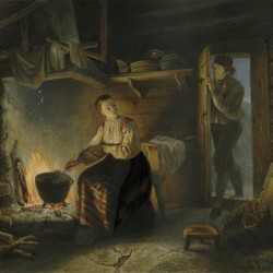 Returning home from work